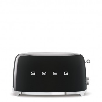 Smeg TSF02BLEU Toaster, 4 slice, black, metal body