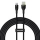 Baseus Flash 2 USB A to USB C fast charging cable 2 m 100 W Black Baseus Flash 2 USB A to USB C fast charging cable 2 m 100 W Black