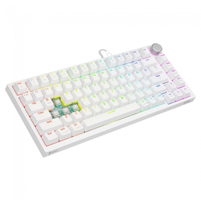 Savio ASTRAL WHITE JADE keyboard Gaming USB QWERTY US International