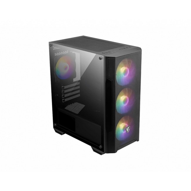 MSI MAG Forge M100A Micro Tower Black, Transparent