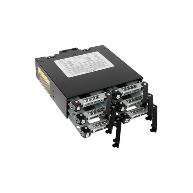 Icy Dock MB996SK-6SB drive bay panel Black