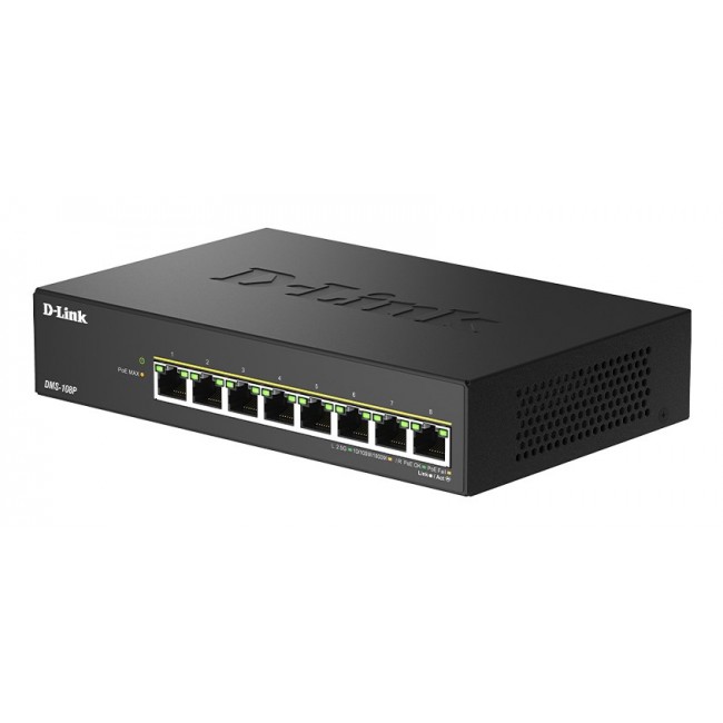 D-Link 8-Port 2.5G Multi-Gigabit PoE++ Unmanaged Switch