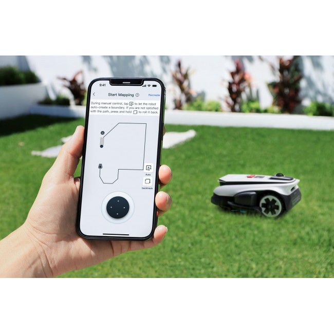 Ecovacs GOAT A1600 LiDAR PRO EU Robotic lawn mower Battery Black, White