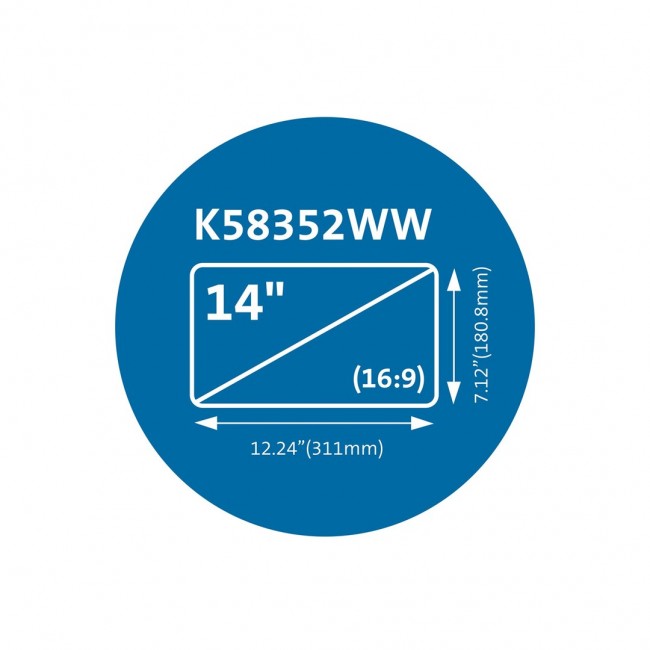 Kensington MagPro Magnetic Privacy Screen Filter for Laptops 14