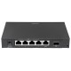 Intellinet 5-Port Gigabit Ethernet PoE+ Switch with SFP Combo Port, 4 x PSE Ports, IEEE 802.3at/af Power over Ethernet (PoE+/PoE) Compliant, 80 W, Desktop (Euro 2-pin plug) Intellinet 5-Port Gigabit Ethernet PoE+ Switch with SFP Combo Port, 4 x PSE Ports, IEEE 802.3at/af Power over Ethernet (PoE+/PoE) Compliant, 80 W, Desktop (Euro 2-pin plug)