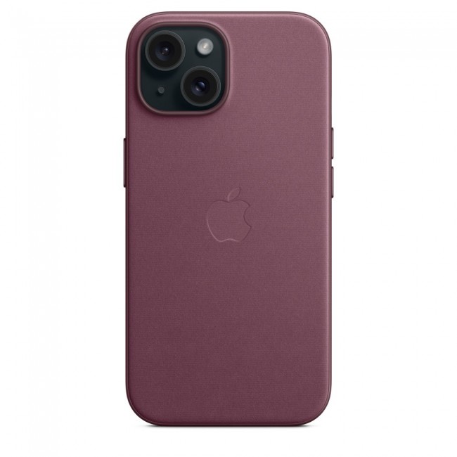 Apple iPhone 15 FineWoven Case with MagSafe - Mulberry Apple iPhone 15 FineWoven Case with MagSafe - Mulberry