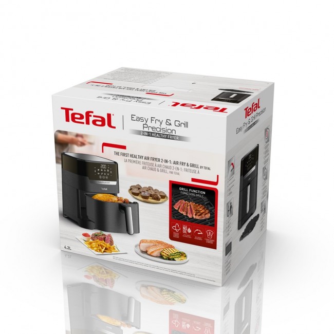 Tefal Easy Fry & Grill EY5058 Single 4.2 L Stand-alone 1550 W Hot air fryer Black Tefal Easy Fry & Grill EY5058 Single 4.2 L Stand-alone 1550 W Hot air fryer Black