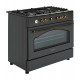 Ravanson Retro KWGE 90AR gas and electric cooker (black) Ravanson Retro KWGE 90AR gas and electric cooker (black)