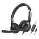 HEADPHONES WITH MICROPHONE CHAT USB