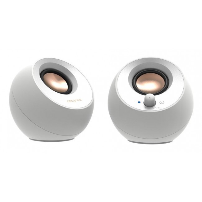 Creative Labs Pebble V3 White Wired & Wireless 10 W