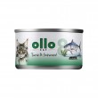 OLLO Cat nr 8 Tuna & Seaweed in broth - wet cat food - 70g