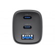 Havit UC20 - GaN 65 W three-port travel charger, black
