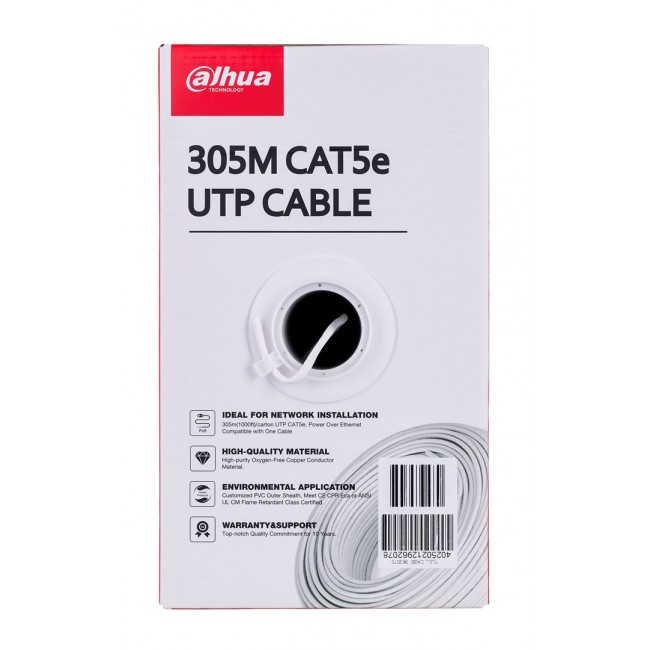 Dahua Technology PFM920I-5EUN networking cable 305 m Cat5e U/UTP (UTP)