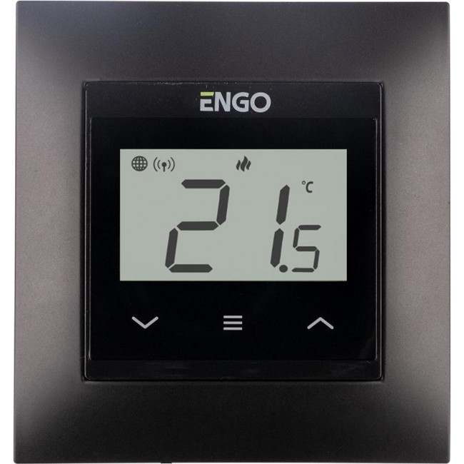 ENGO Controls E55-B - Internetowy, podtynkowy regulator temperatury do ramki 55x55, Wi-F