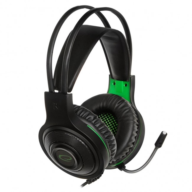 Esperanza EGH430 Headphones with microphone Headband Black, Green