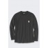 Bluza bez kaptura Carhartt Midweight L/S Pocket T-Shirt - black rozmiar: l
