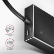 Axagon HUE-F7A 7x USB 3.2 Gen 1 ALU FLAT hub micro power IN 1m USB-A USB 3.2 Gen 1 (3.1 Gen 1) Type-A 5000 Mbit/s Black