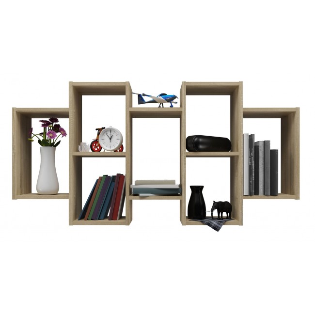 Wall-hung bookcase Bilbao 7.0 Wall Shelves Sonoma Oak