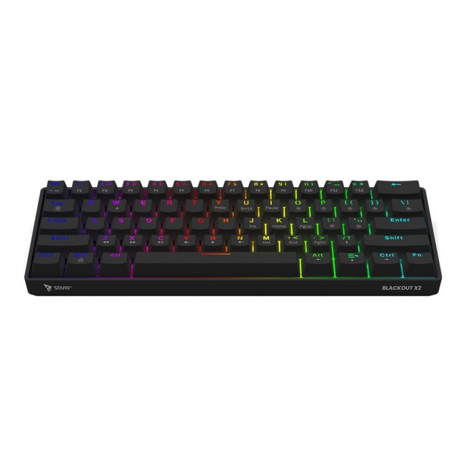 Savio BLACKOUT X2 RED keyboard Gaming USB QWERTY US International Black