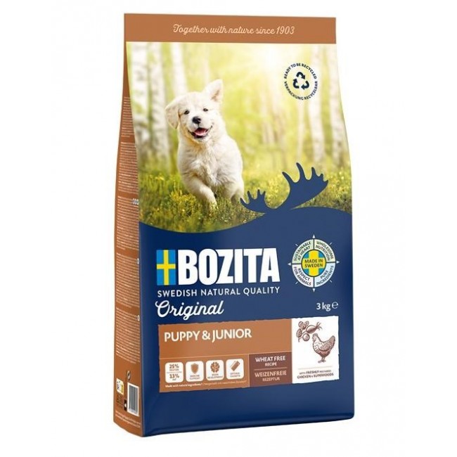 BOZITA Original Puppy & Junior Chicken - dry dog food - 3kg