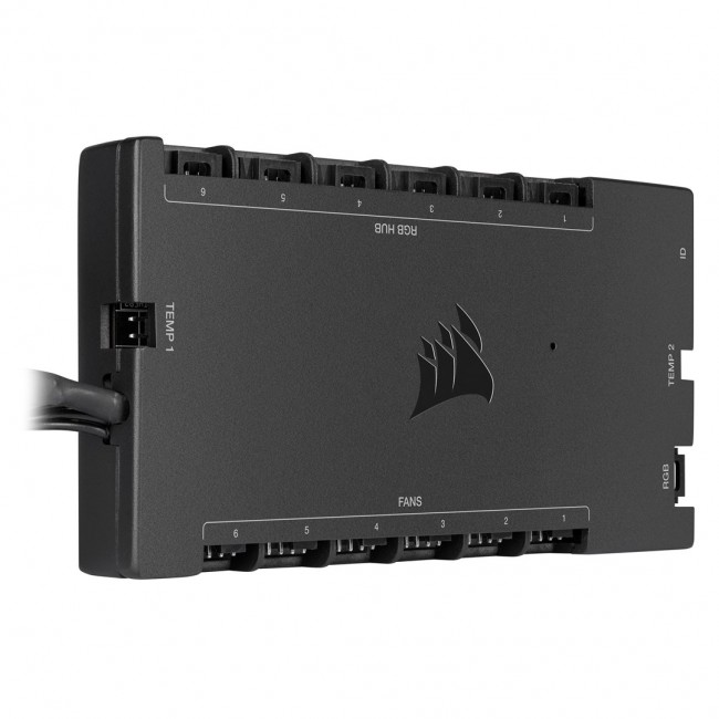 Corsair iCUE Commander Core XT fan speed controller 6 channels Black Corsair iCUE Commander Core XT fan speed controller 6 channels Black