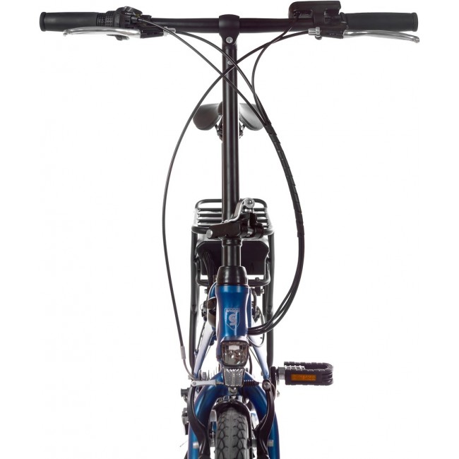 Snapp City-E folding electric bicycle, blue
