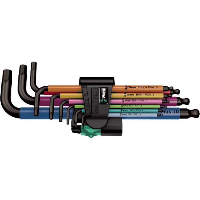Wera 05022210001 hex key L-shaped hex key set Metric 9 pc(s) Wera 05022210001 hex key L-shaped hex key set Metric 9 pc(s)