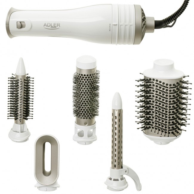 ADLER AD 2027 white hair dryer and curling iron ADLER AD 2027 white hair dryer and curling iron