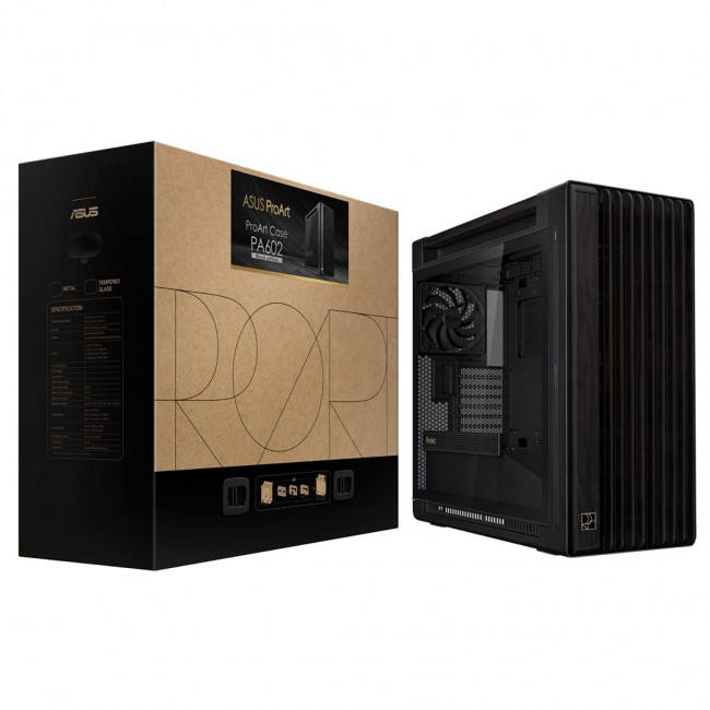 ASUS ProArt PA602 Wood Edition Midi Tower Black ASUS ProArt PA602 Wood Edition Midi Tower Black
