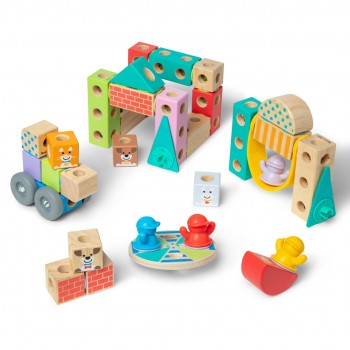 Melissa & Doug MDT BBN Blockables Town Pyst GML