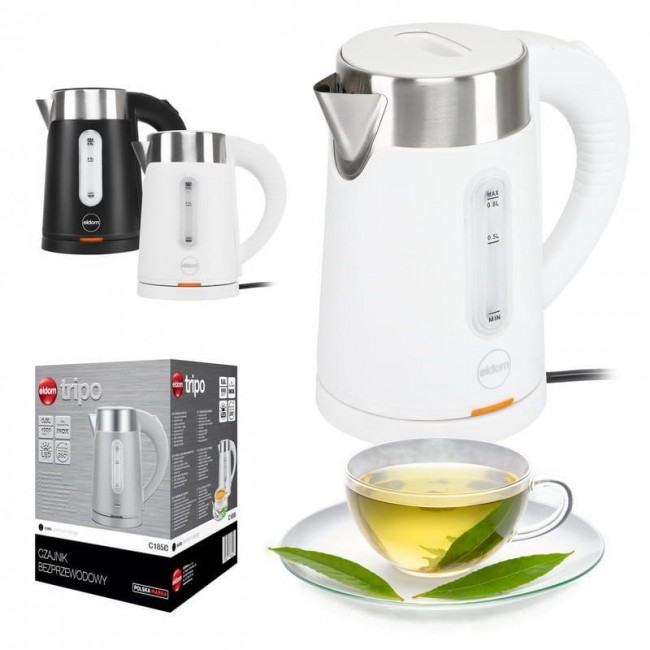 ELDOM C185 B TRIPO CORDLESS KETTLE 0.8 L 1000 W WHITE