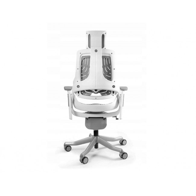 Wau TPE-8 office chair, grey/white elastomer