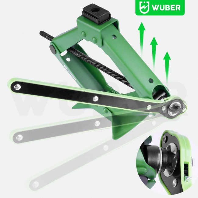 2 t trapezoidal car jack 120 415 mm W22023 WUBER