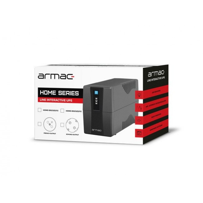 UPS ARMAC HOME LITE LINE-INT 2X230V PL USB-B H650E/LEDV2