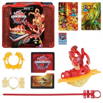 Bakugan Baku-tin with Special Attack Mantid, Customizable, Spinning Action Figure and Toy Storage, Kids Toys for Boys and Girls 6 and up