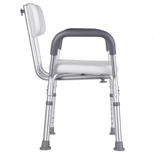 Shower stool with backrest and handles Shower stool with backrest and handles