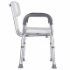 Shower stool with backrest and handles Shower stool with backrest and handles