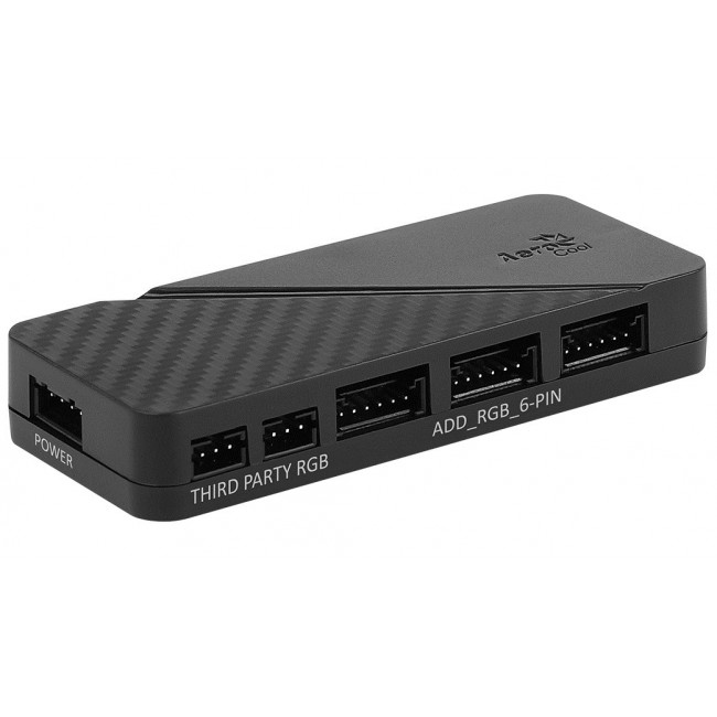 Aerocool PGS H66F RGB Control Hub Black Aerocool PGS H66F RGB Control Hub Black