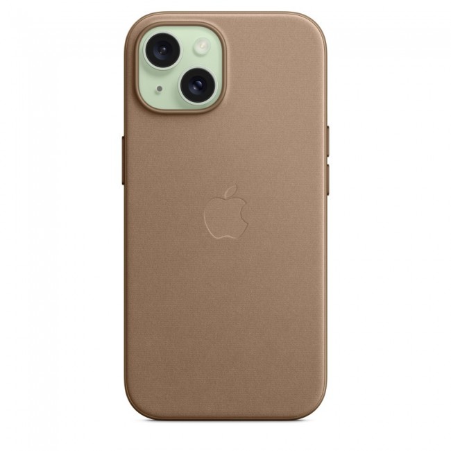 Apple iPhone 15 FineWoven Case with MagSafe - Taupe Apple iPhone 15 FineWoven Case with MagSafe - Taupe