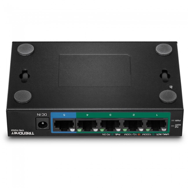Trendnet TPE-TG52 network switch Unmanaged Gigabit Ethernet (10/100/1000) Power over Ethernet (PoE) Black Trendnet TPE-TG52 network switch Unmanaged Gigabit Ethernet (10/100/1000) Power over Ethernet (PoE) Black