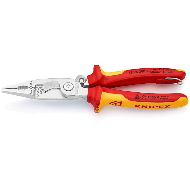 Pliers for electrical installation work 6in1