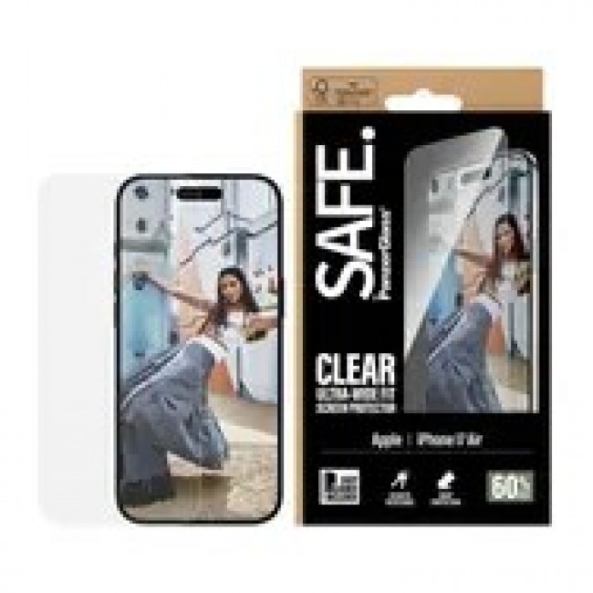 PanzerGlass SAFE. by Screen Protector iPhone Air | Ultra-Wide Fit w. EasyAligner Clear screen protector Apple 1 pc(s)