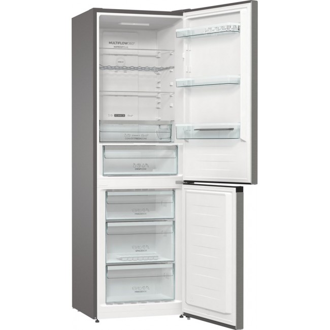 Gorenje NRK6192AXL4 fridge-freezer Freestanding 300 L E Grey
