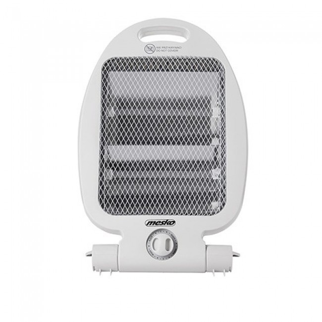 Mesko Home MS 7710 Indoor White 800 W Quartz electric space heater