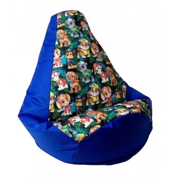 Sako bag pouffe Pear print cornflower-PAW Patrol XXL 140 x 100 cm