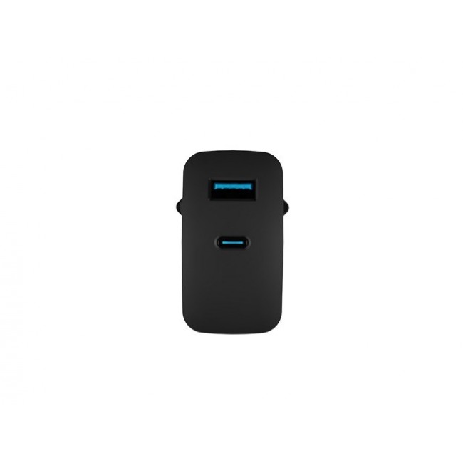 NATEC RIBERA GAN CHARGER 1x USB-A + 1x USB-C 45W BLACK