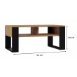 Topeshop MODERN 2P ART CZ coffee/side/end table Coffee table Rectangular shape 2 leg(s)