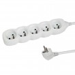 Esperanza ELK207W power extension 1.5 m 5 AC outlet(s) Indoor White