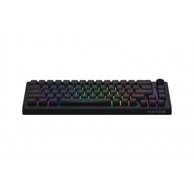 HATOR Skyfall 65 Wired, Mechanical, USB-C, Aurum Sterling, 70M clicks, RGB, Black, 790g