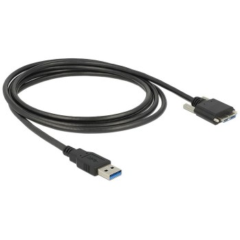 DeLOCK 83599 USB cable USB 3.2 Gen 1 (3.1 Gen 1) 3 m USB A Micro-USB B 5 Gbit/s Black